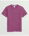 Brooks Brothers Washed Supima Cotton Pocket Crewneck T-shirt | Amethyst | Size Small