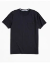 Brooks Brothers Washed Supima Cotton Pocket Crewneck T-shirt | Black | Size Xs