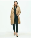 Brooks Brothers Cotton Trench Coat In Khaki