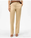 Brooks Brothers Wide Leg Advantage Chino Pants In Khaki