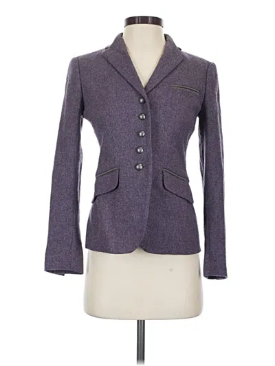 Pre-owned Brooks Brothers Wool Blazer Jacket In Purple