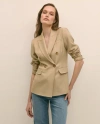 Brooks Brothers Wool-blend Peak Lapel Double-breasted Jacket In Brown