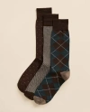 Brooks Brothers Wool-blend Socks Patterned Gift Box In Multi