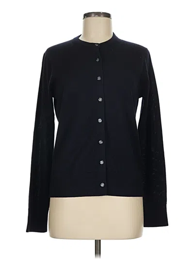 Pre-owned Brooks Brothers Wool Cardigan Sweater In Blue
