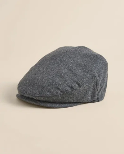 Brooks Brothers Wool Flannel Driving Cap Shoes In Gray