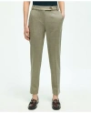Brooks Brothers Wool Flannel Pants In Beige