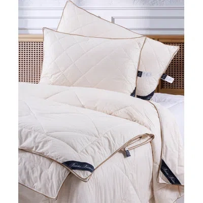 Brooks Brothers Wool Medium Bed Pillow In Cream