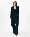 Brooks Brothers Wool Officer Coat In Navy
