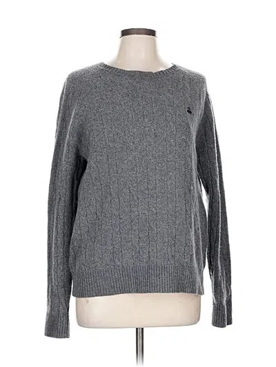 Pre-owned Brooks Brothers Wool Pullover Sweater In Gray