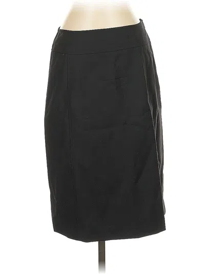 Pre-owned Brooks Brothers Wool Skirt In Black