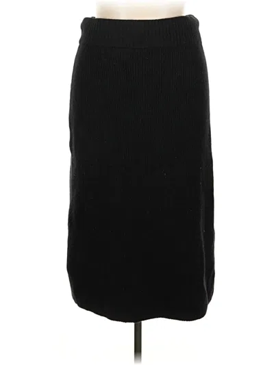 Pre-owned Brooks Brothers Wool Skirt In Black