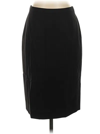 Pre-owned Brooks Brothers Wool Skirt In Black