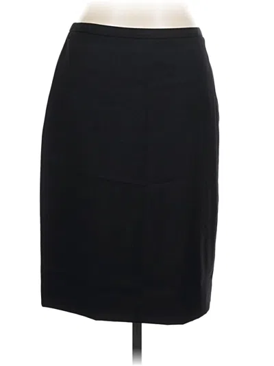 Pre-owned Brooks Brothers Wool Skirt In Black