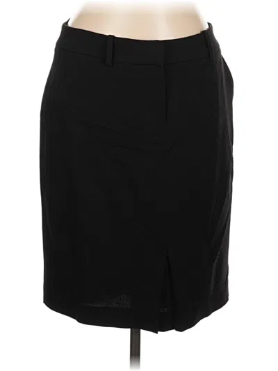 Pre-owned Brooks Brothers Wool Skirt In Black