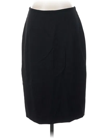 Brooks Brothers Wool Skirt In Black