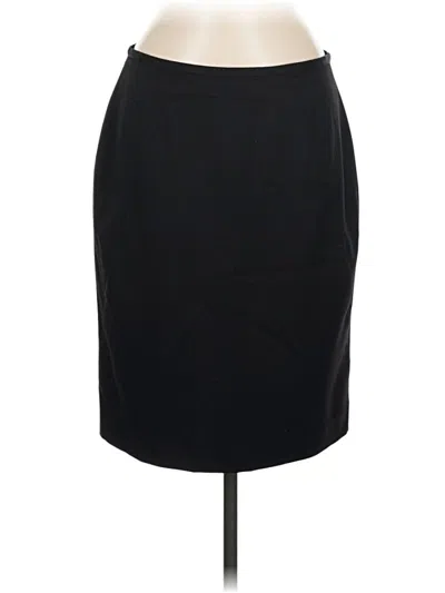 Pre-owned Brooks Brothers Wool Skirt In Black
