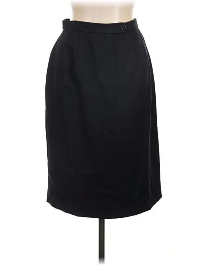 Pre-owned Brooks Brothers Wool Skirt In Black