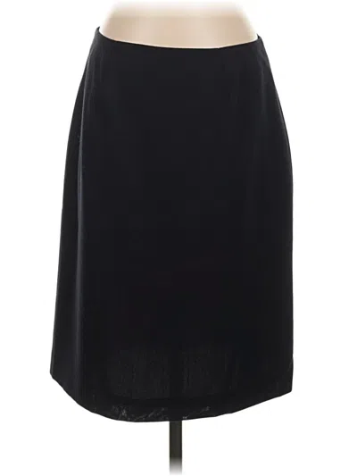 Pre-owned Brooks Brothers Wool Skirt In Black