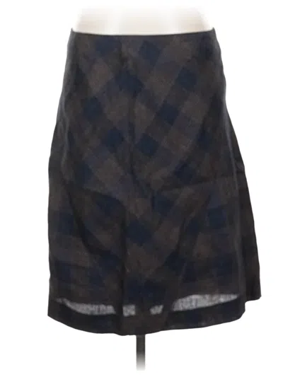 Pre-owned Brooks Brothers Wool Skirt In Black
