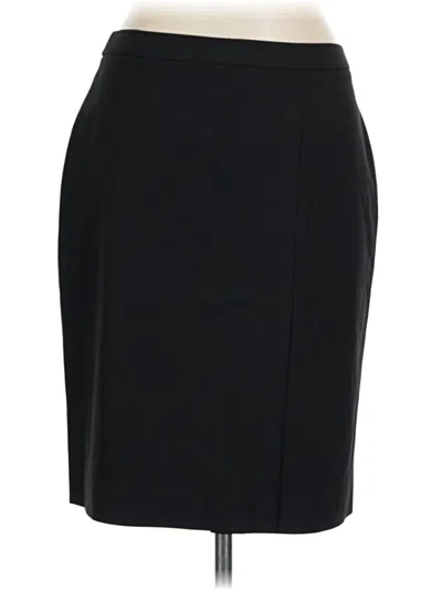 Pre-owned Brooks Brothers Wool Skirt In Black