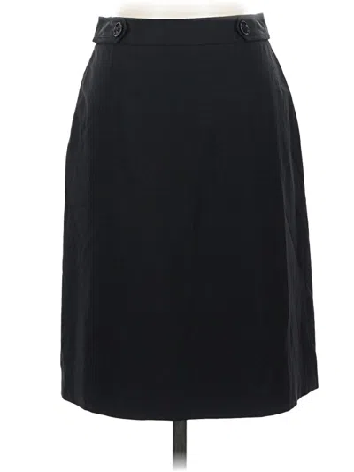 Pre-owned Brooks Brothers Wool Skirt In Black