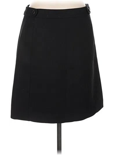 Pre-owned Brooks Brothers Wool Skirt In Black