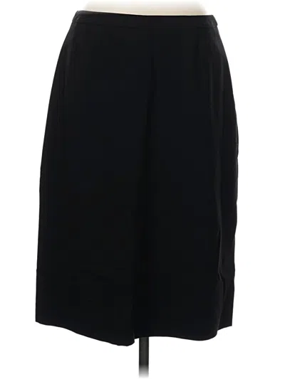 Pre-owned Brooks Brothers Wool Skirt In Black