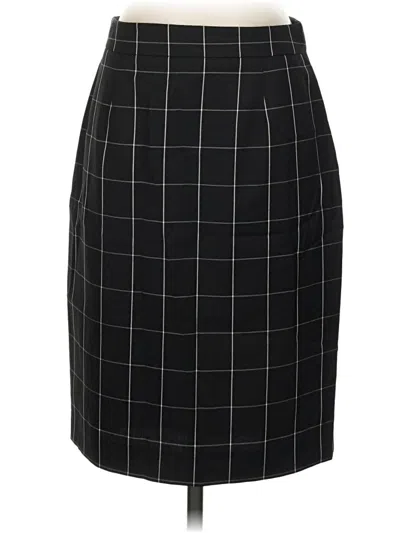 Pre-owned Brooks Brothers Wool Skirt In Black
