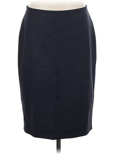 Pre-owned Brooks Brothers Wool Skirt In Black