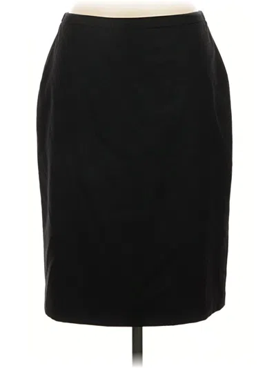 Pre-owned Brooks Brothers Wool Skirt In Black