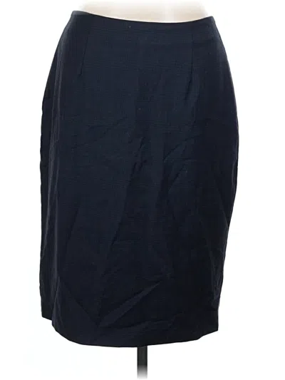 Pre-owned Brooks Brothers Wool Skirt In Blue