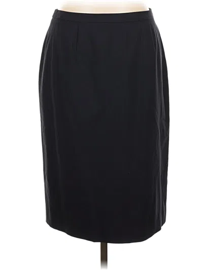 Pre-owned Brooks Brothers Wool Skirt In Blue