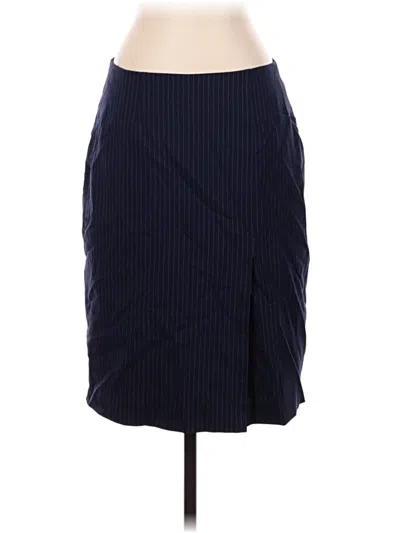 Pre-owned Brooks Brothers Wool Skirt In Blue
