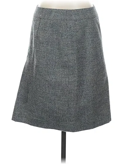 Pre-owned Brooks Brothers Wool Skirt In Gray