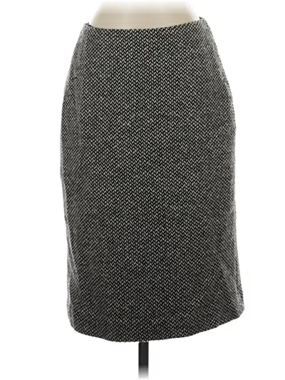 Pre-owned Brooks Brothers Wool Skirt In Gray