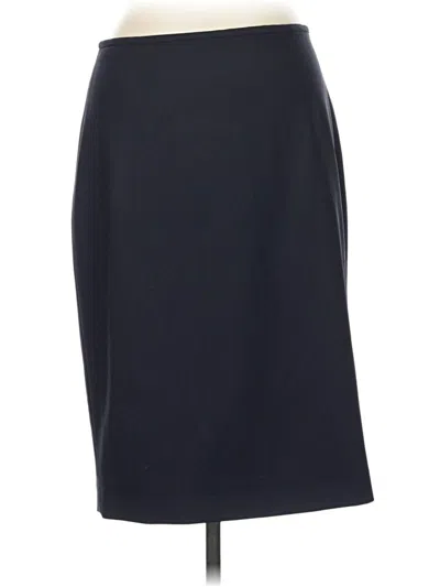 Pre-owned Brooks Brothers Wool Skirt In Gray