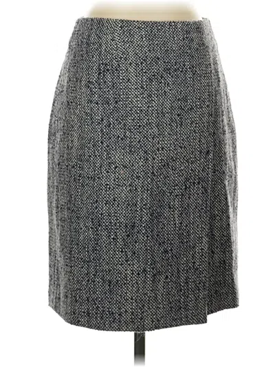 Pre-owned Brooks Brothers Wool Skirt In Gray