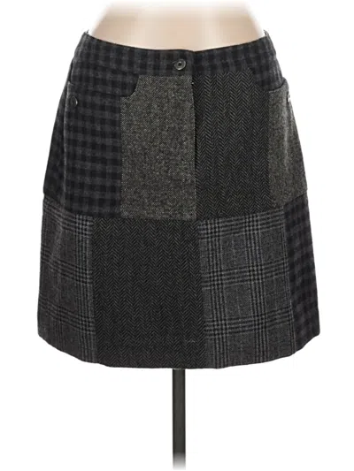 Pre-owned Brooks Brothers Wool Skirt In Gray