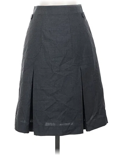Pre-owned Brooks Brothers Wool Skirt In Gray