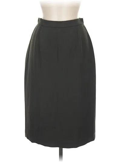 Pre-owned Brooks Brothers Wool Skirt In Green