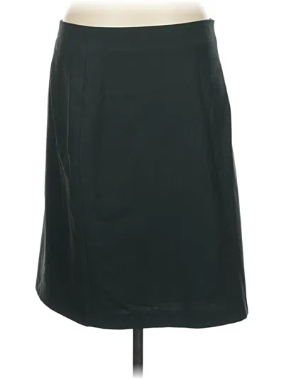 Pre-owned Brooks Brothers Wool Skirt In Green