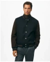 Brooks Brothers Wool Varsity Jacket In Navy