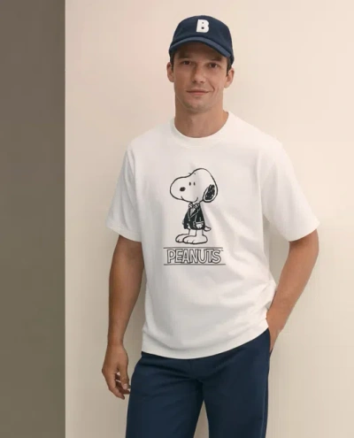 Brooks Brothers X Peanuts Cotton Graphic Snoopy T-shirt In White