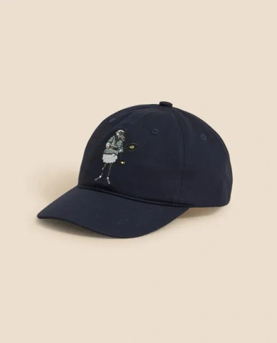 Brooks Brothers X Prince Cotton Embroidered Henry Baseball Cap In Blue