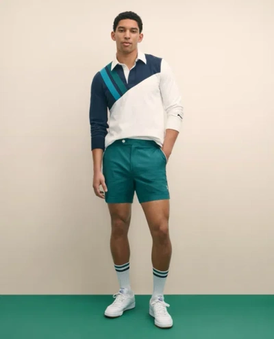 Brooks Brothers X Prince Performance Cotton Blend Shorts In Green