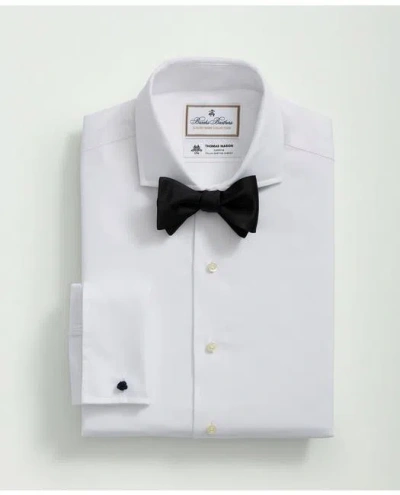 Brooks Brothers X Thomas Mason Cotton Twill Londoner Collar Dress Shirt In White