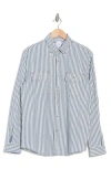 Brooks Brothers Yarn Dye Stripe Long Sleeve Button-down Shirt In Ticking Stripe