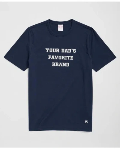 Brooks Brothers Your Dad's Favorite Brand Cotton T-shirt In Navy