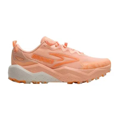 Brooks Caldera 8 Orange White Ss26 Women's Shoes In Brown