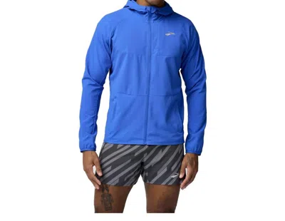 Brooks Canopy Jacket In Neo Blue